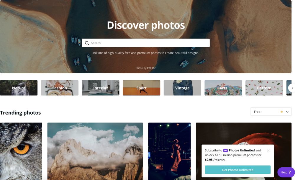 Canva free stock photos blogs