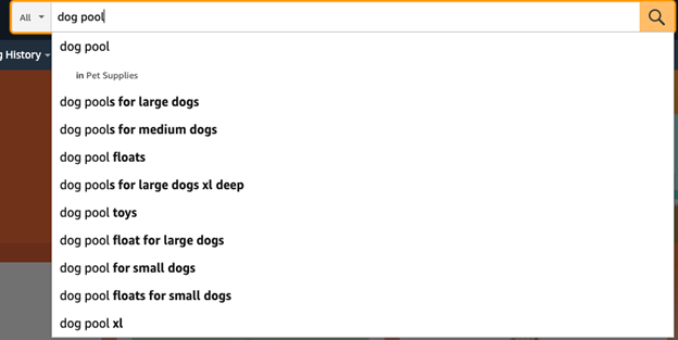 Dog pool search