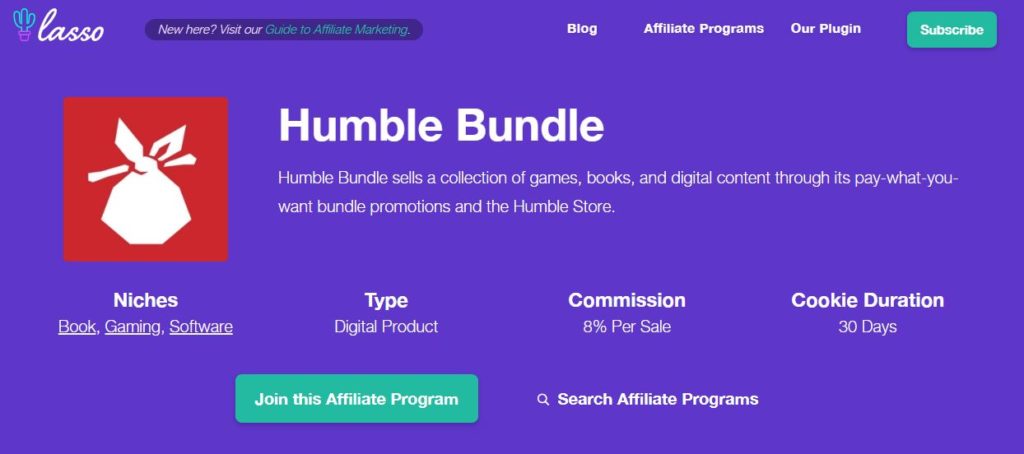 16 Best Twitch Affiliate Programs Humble Bundle