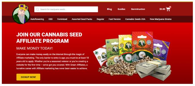 Best Marijuana Affiliate Programs Crop King Seeds