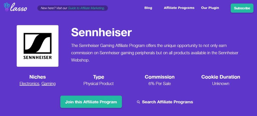 12 Affiliate Marketing Programs for Gamers Sennheiser
