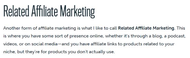 Related Affiliate Marketing