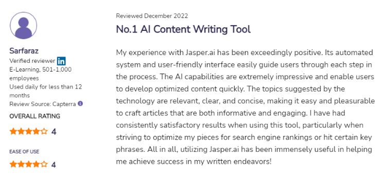 AI content writing tool