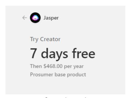 Jasper free trial